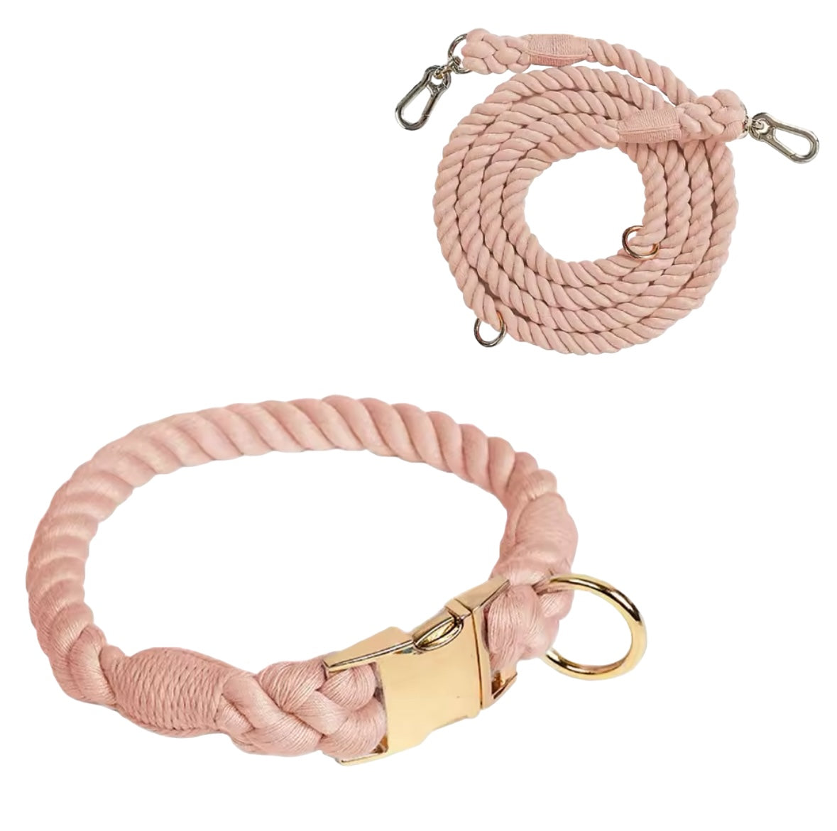 Hundehalsband & Hundeleine BEIGE SKIN